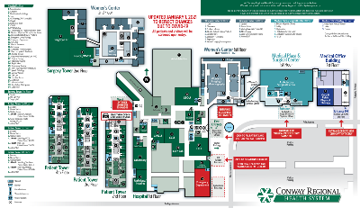 Conway Regional Medical Center Campus Map Conway Regional Medical Center Campus Map